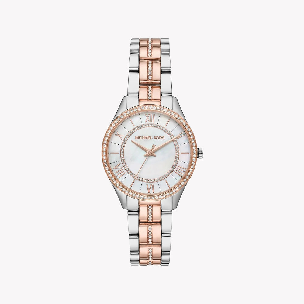 Michael Kors Women's Silver-Rose Gold Watch, White Dial | Mk3979 by i-watch