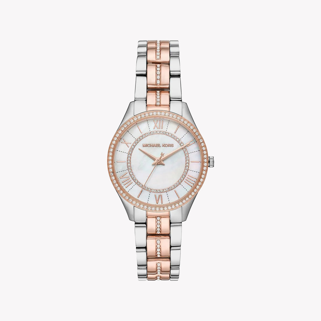 MICHAEL KORS MK3979 SILVER-ROSE GOLD - ELEGANTLY TIMELESS WOMEN'S WATCH