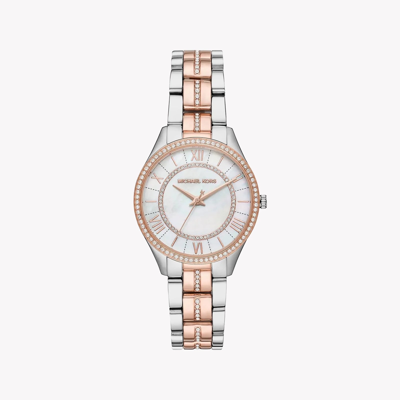 Michael Kors Women's Silver-Rose Gold Watch, White Dial | Mk3979 by i-watch