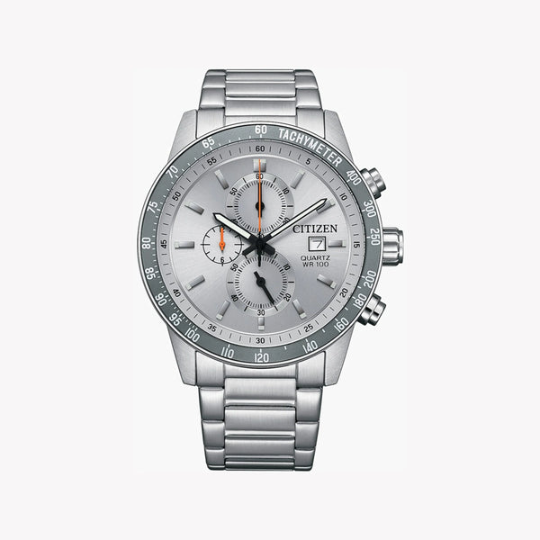Citizen Men's Silver Stainless Steel Watch, Grey Dial | An3688-58h by i-watch