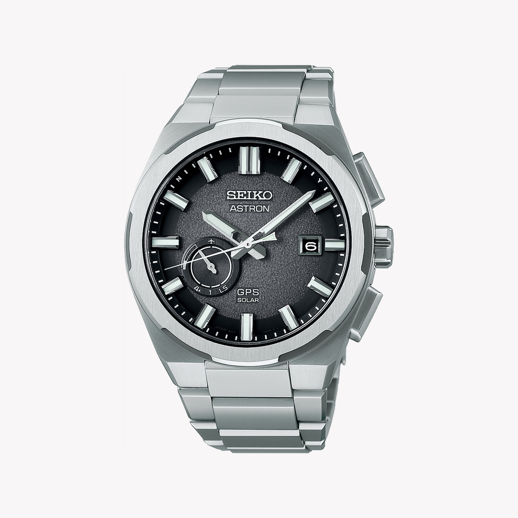 Seiko Astron SSJ025 GPS Solar Men's Watch - 42mm Black Dial-i-Watch