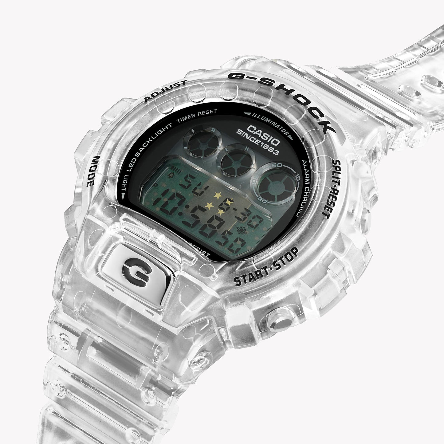 CASIO G-SHOCK DW-6940RX-7 OVERSIZE - CLEAR REMIX SERIE - 40 Anniversary Men's Watch