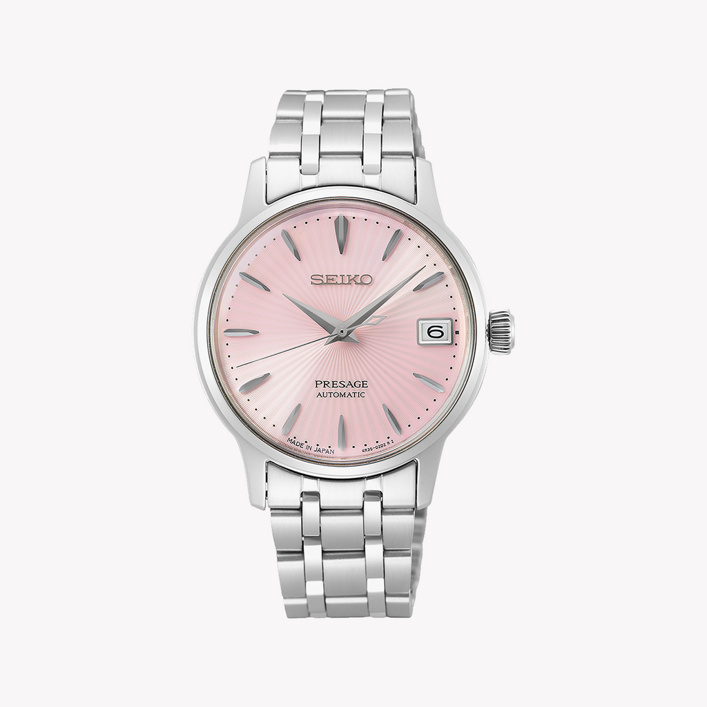 Seiko Presage SRP839J1 Women's Automatic Watch, Pink Dial-i-Watch