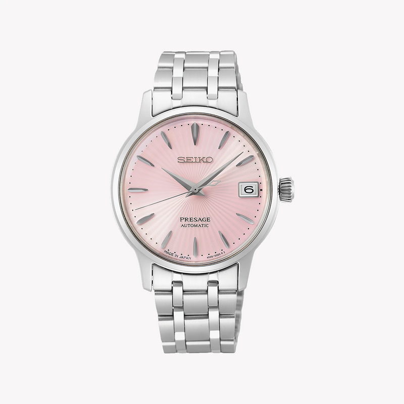Seiko Presage SRP839J1 Women's Automatic Watch, Pink Dial-i-Watch
