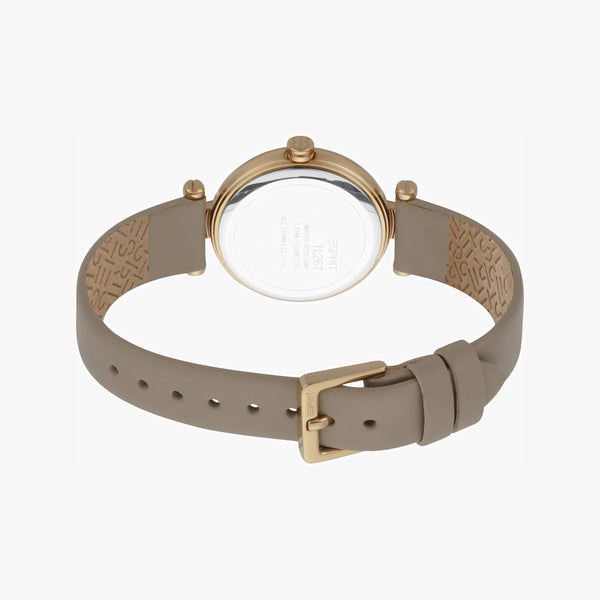 ESPRIT Women's Watch with Rose Gold Stainless Steel Case and Beige Leather Band-i-Watch-4