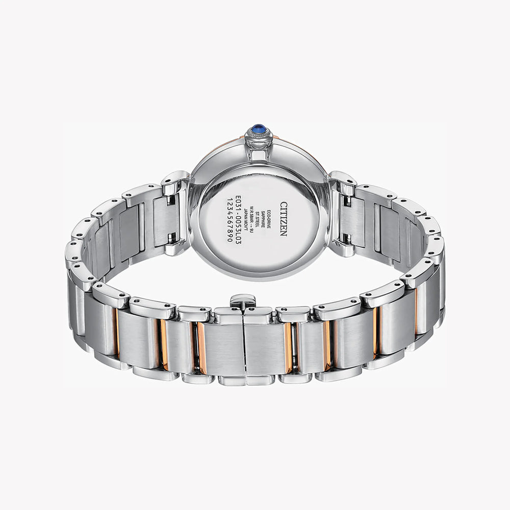 Citizen Em1074-82d - Radiant Rose Gold & Multicolor Dial Women's Watch by i-watch