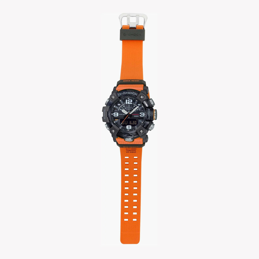 G-Shock Men's Black & Orange Resin Watch, Durable Design | Gg-B100-1a9dr by i-watch