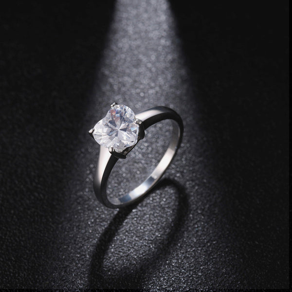 Zink Women's Silver Stainless Steel Ring | Zfrg002shc