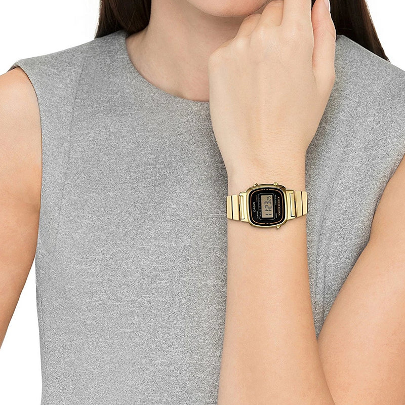 CASIO LA-670WGA-1DF - ELEGANT EMPIRE WOMEN'S TIMEPIECE - SLEEK GOLD STRAP & CLASSIC DESIGN-i-Watch-2