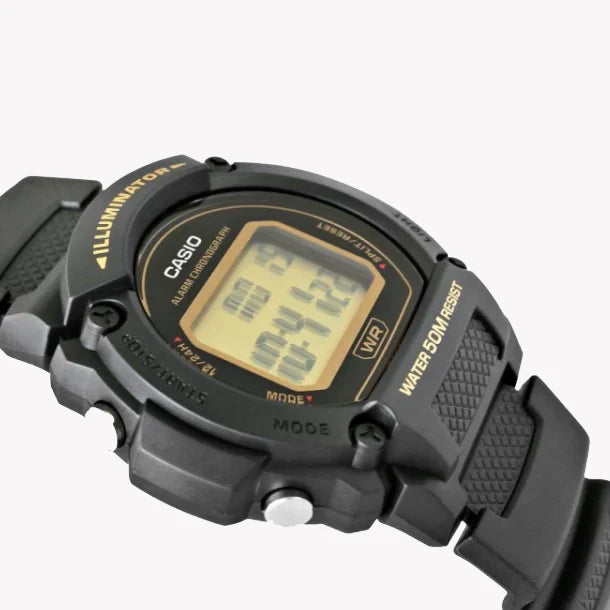 Casio Men's Black Resin Watch, Digital Display | W-219h-1a2 by i-watch