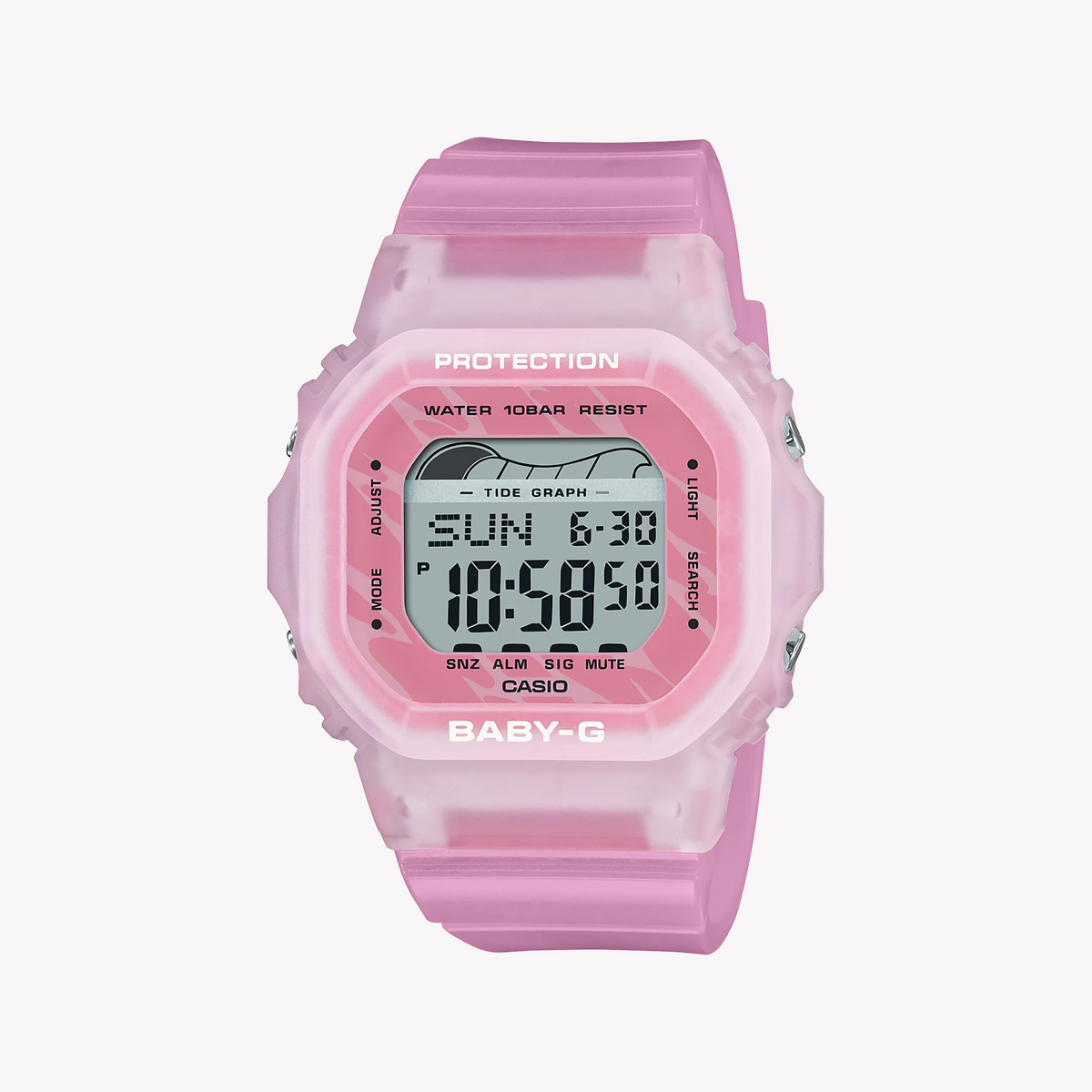 PINK BABY-G BLX-565S-4DR - ADVENTURE READY WOMEN'S WATCH WITH TIDE GRAPH & SHOCK RESISTANCE