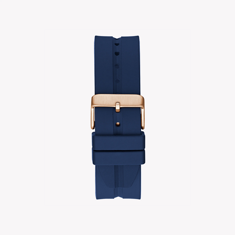 Guess Men's Rose Gold Watch, Blue Dial | Gw0637g3 by i-watch