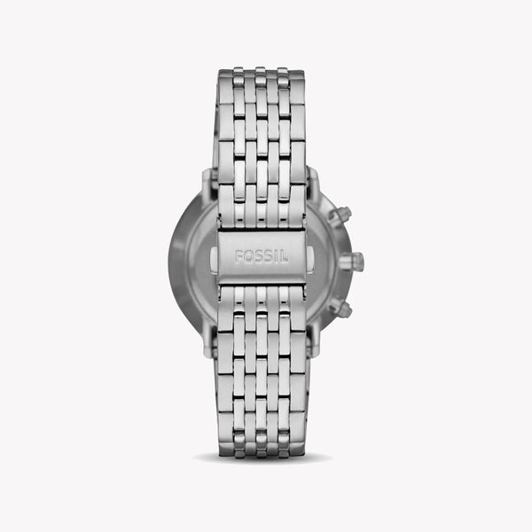 Fossil Men's Silver Stainless Steel, Blue Dial | Fs5542 by i-watch