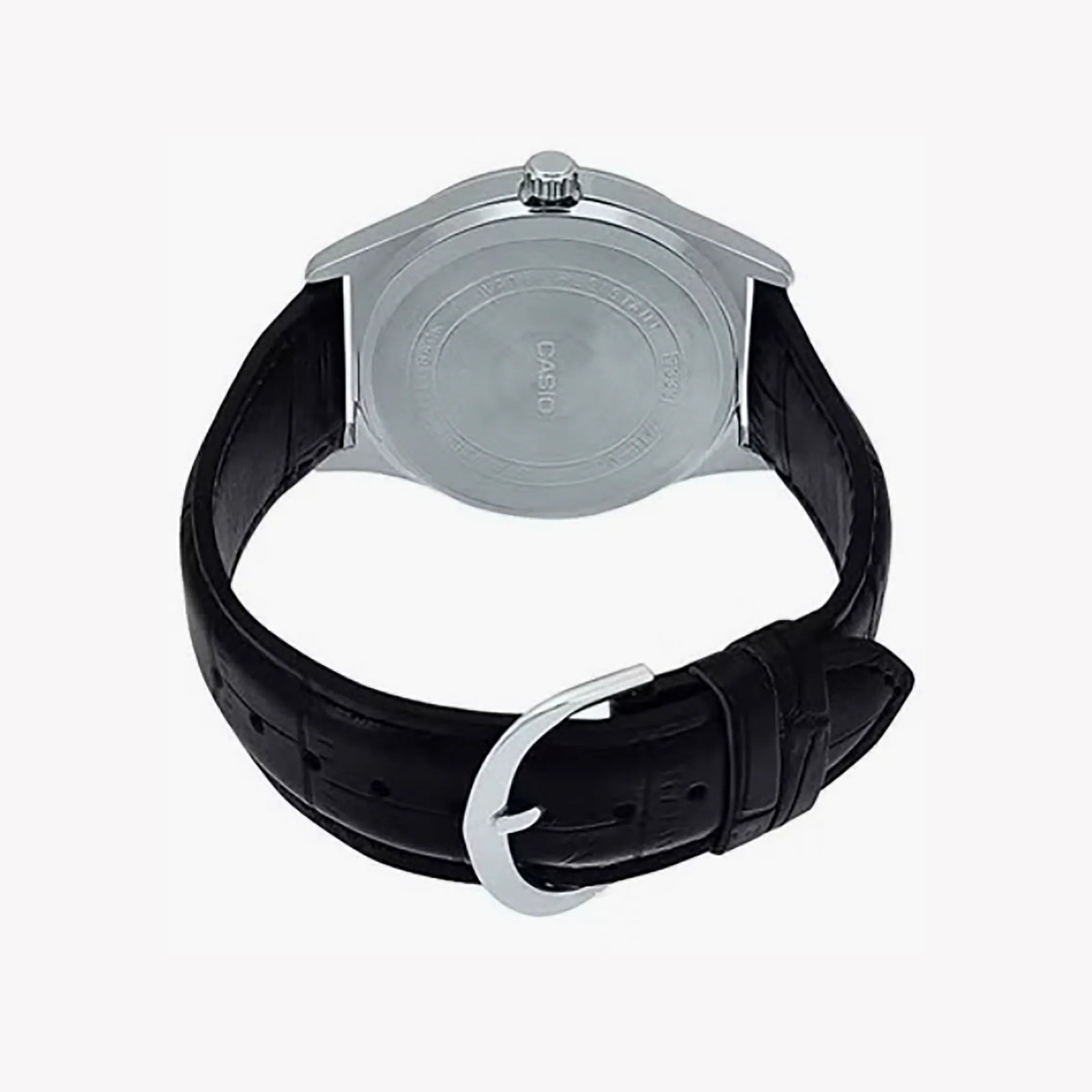 MTP-V006L-7BUDF: CLASSIC TIMEPIECE - ELEGANT STAINLESS STEEL WITH LUXURY LEATHER STRAP