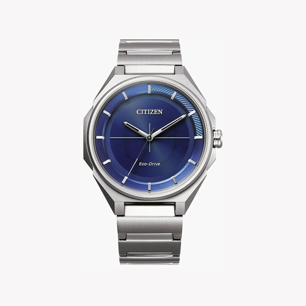 Citizen Bj6531-86l Dynamic Precision - Modern Stainless Steel Men's Watch With Blue Dial & 5 Atm Water Resistance by i-watch