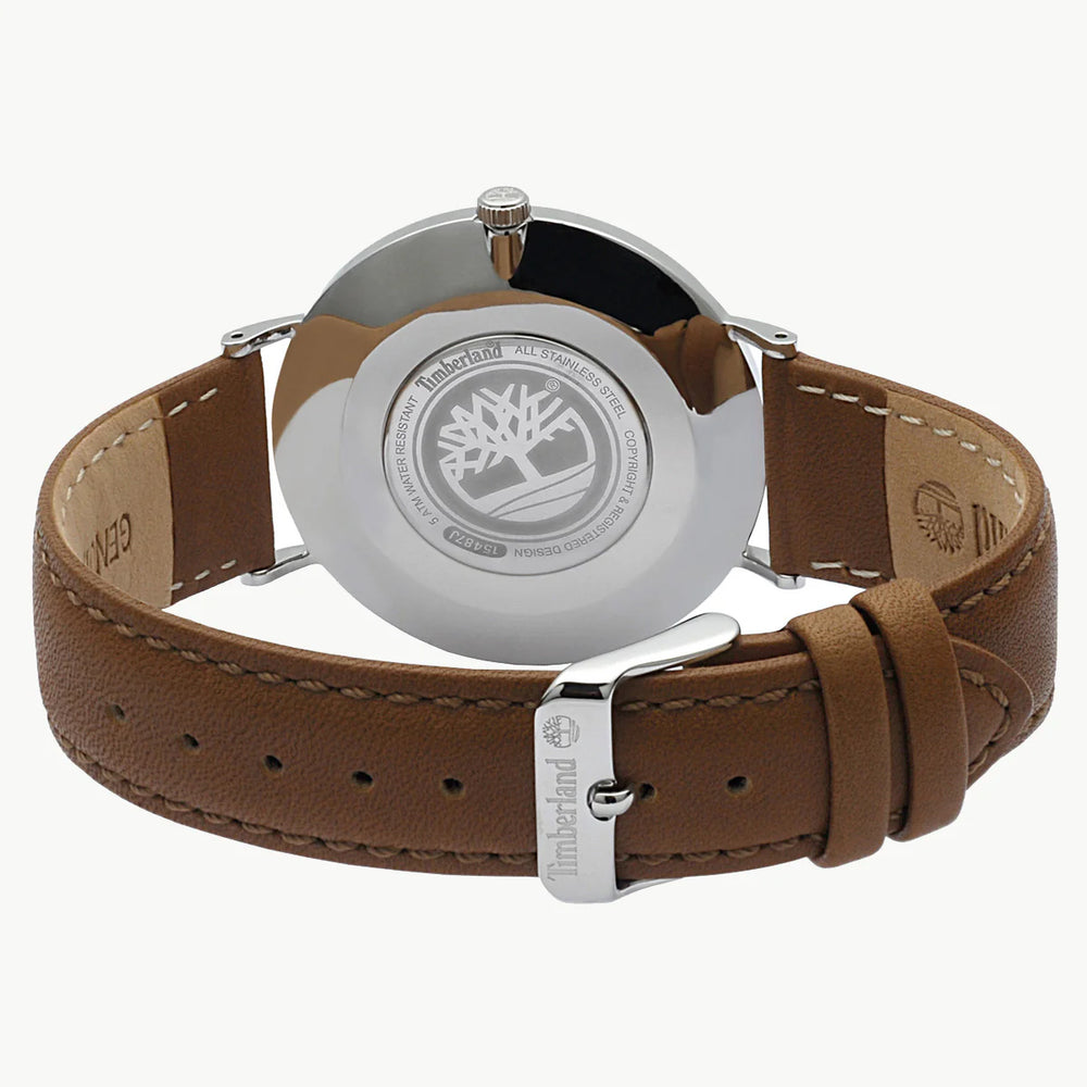 Timberland Men's Stainless Steel Watch, Brown Leather | Tbl15514js03 by i-watch