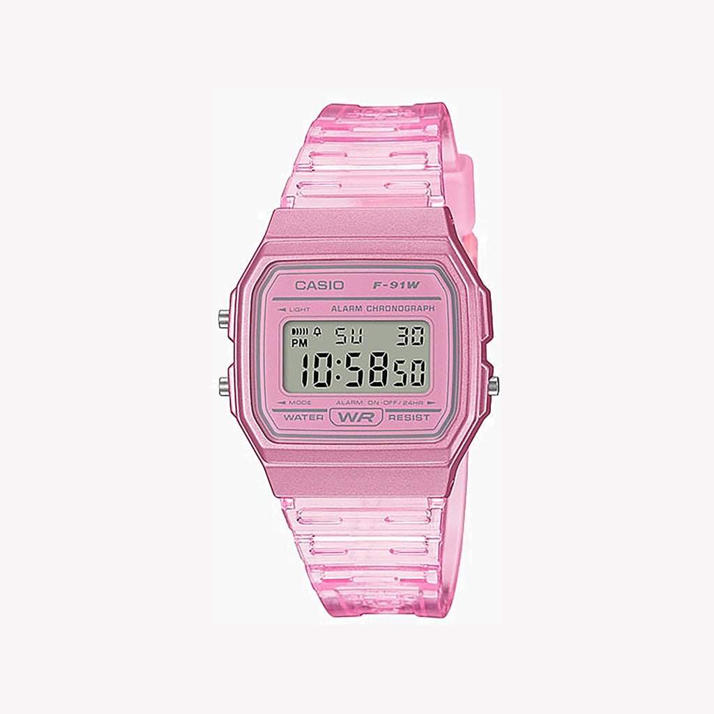 CASIO F-91WS-4 PINK ADVENTURE - SPORTY DIGITAL WATCH FOR THE DYNAMIC EXPLORER-i-Watch-6