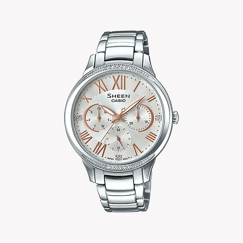 Casio She-3058d-7audr Elegant Adventure - Timeless Women's Watch With Stunning Silver Design by i-watch