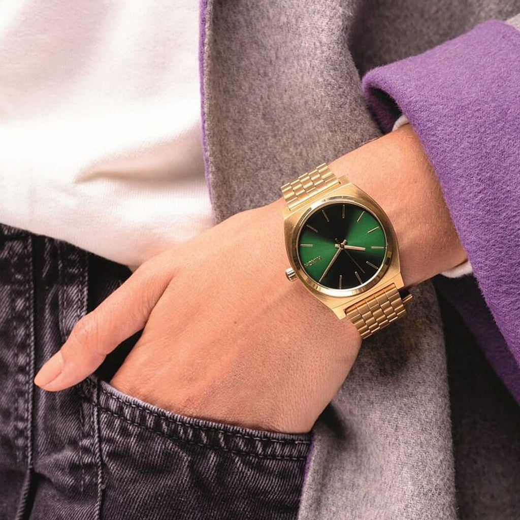 NIXON A045-1919 BOLD SOPHISTICATION - LUXE GOLD & VIBRANT GREEN DIAL TIMEPIECE-i-Watch-4