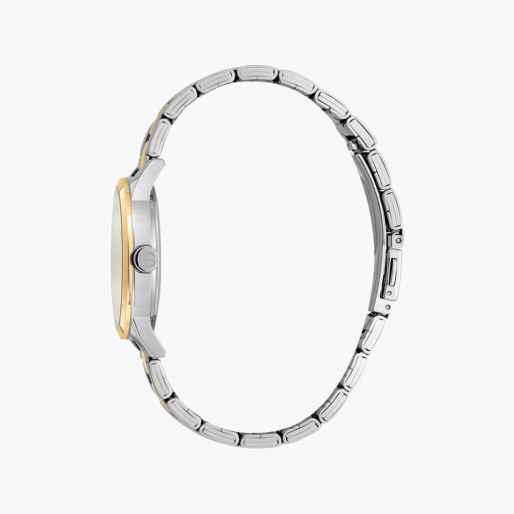 Esprit Women's Silver & Gold Stainless Steel Watch, Silver Dial | Es1l165m0025 by i-watch