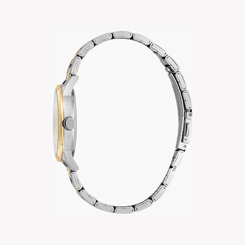 Esprit Women's Silver & Gold Stainless Steel Watch, Silver Dial | Es1l165m0025 by i-watch