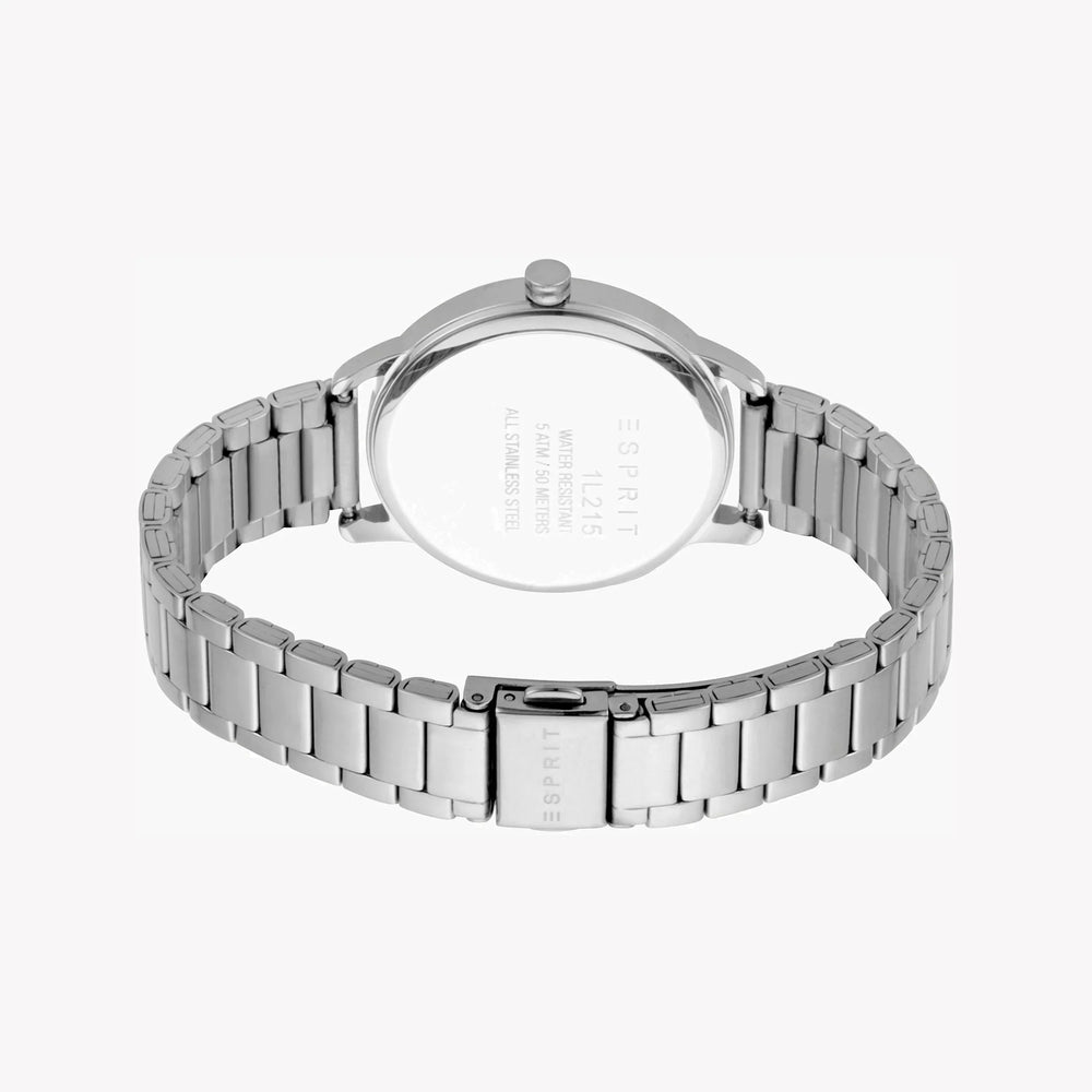 Esprit Women's Silver Stainless Steel Watch, Black Dial | Es1l179m0035 by i-watch
