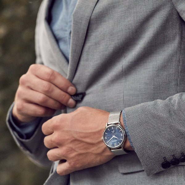Citizen Eco-Drive Bv1111-83l - Modern Mastery In Stainless Steel & Blue Dial Men's Watch by i-watch