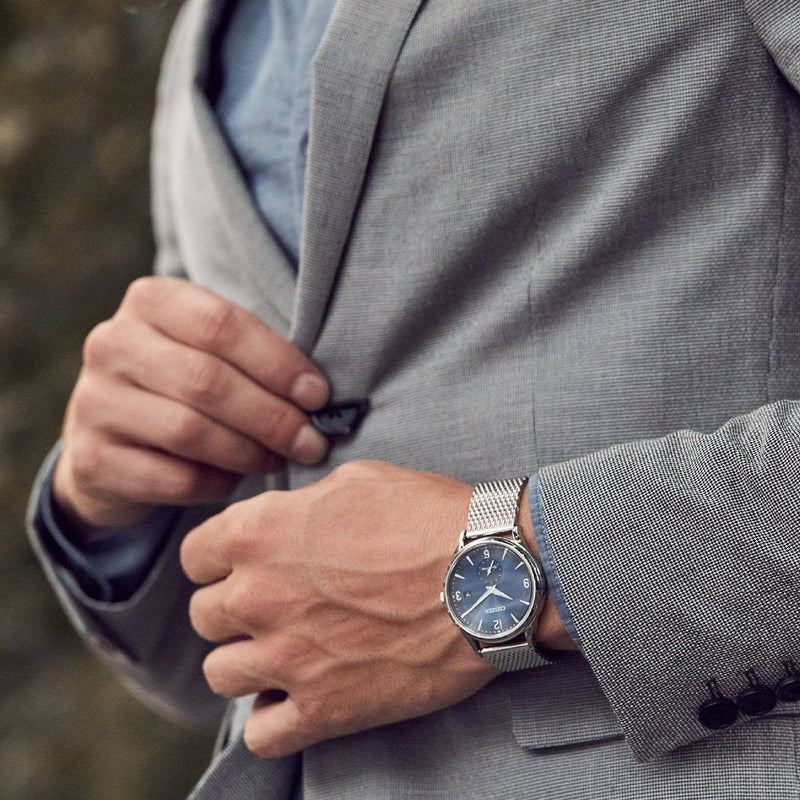 Citizen Eco-Drive Bv1111-83l - Modern Mastery In Stainless Steel & Blue Dial Men's Watch by i-watch