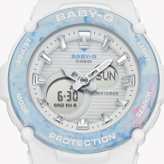 BGA-270M-7ADR BABY-G ADVENTURE TIMEPIECE - VIBRANT WHITE RESIN for Active Women-i-Watch-2