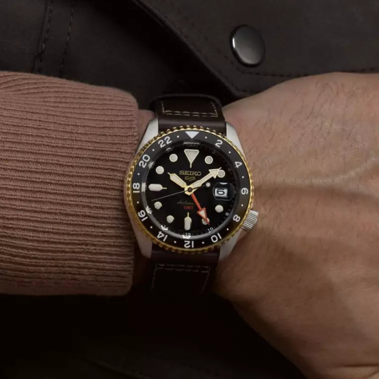 SEIKO SSK036K1 Men's Automatic Watch Black Dial Leather Band-i-Watch-4