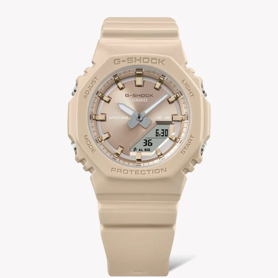 Casio Women's Beige Bio-Plastic Watch, Shock Resistant | Gma-P2100st-9aer by i-watch
