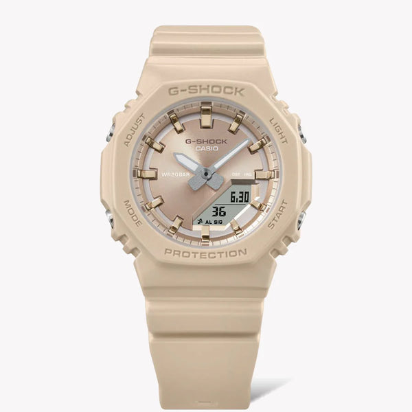 Casio Women's Beige Bio-Plastic Watch, Shock Resistant | Gma-P2100st-9aer by i-watch