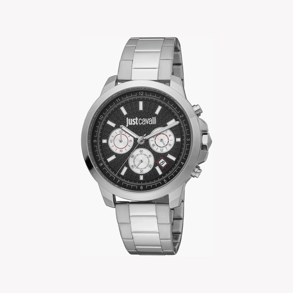 Just Cavalli Men's Silver Watch, Black Dial | Jc1g178m0065 by i-watch