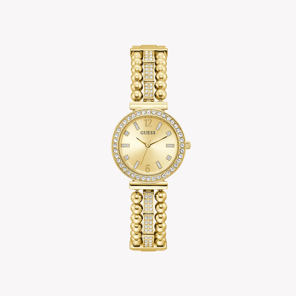 Guess Women's Gold Stainless Steel Watch, Champagne Dial | Gw0401l2 by i-watch