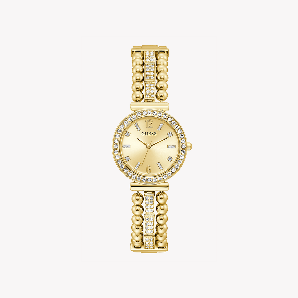 GUESS GW0401L2 RADIANT CHARM - ELEGANT GOLD WOMEN'S TIMEPIECE WITH CHAMPAGNE DIAL