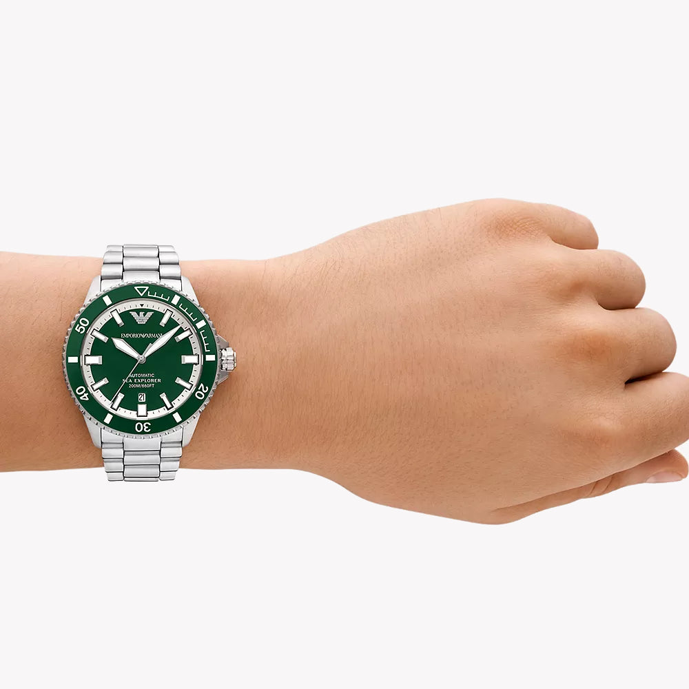 EMPORIO ARMANI AR60080 - MODERN MASCULINITY WITH STRIKING GREEN DIAL-i-Watch-4