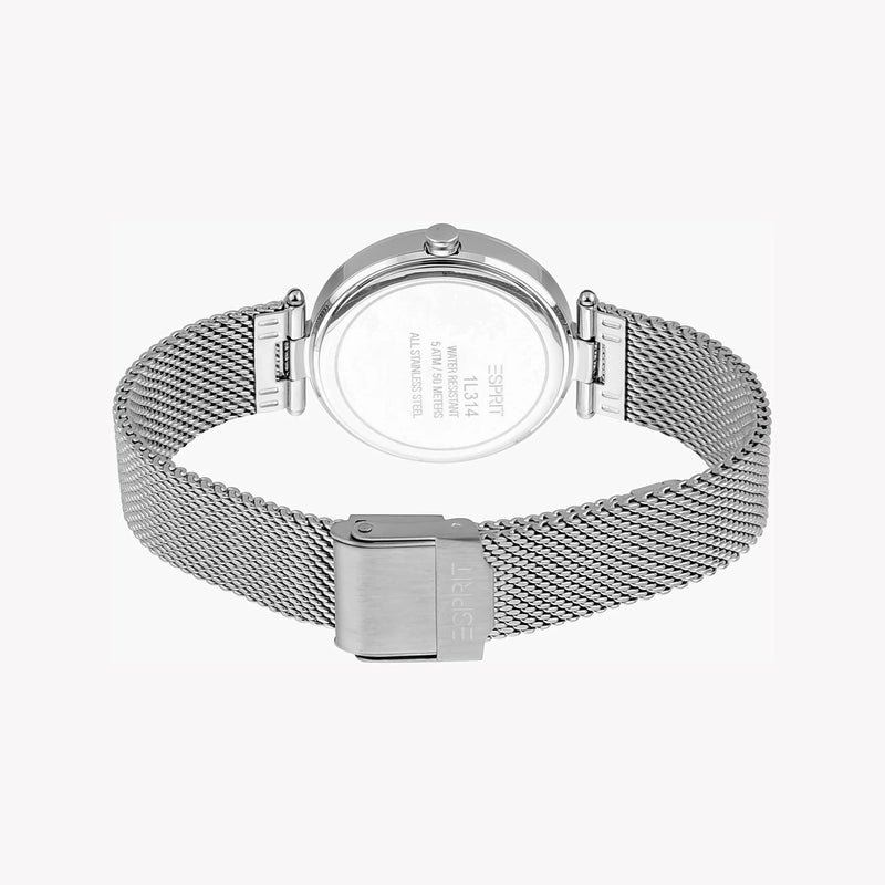 Esprit Women's Silver Stainless Steel Watch, Silver Dial | Es1l157m0035 by i-watch