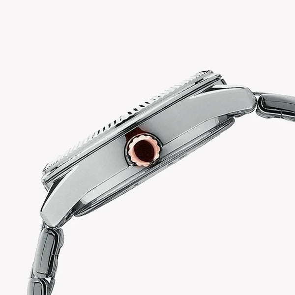 Refined Elegance Women's Silver-Pink Metal Watch | Ltp-1302prg-2avef by i-watch