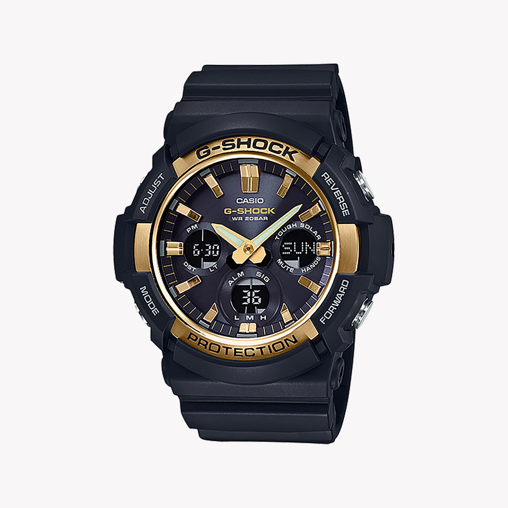 Casio G-Shock Gas-100g-1adr - Rugged Elegance For Adventurous Men's Watch With Sleek Black Design And Versatile Functions. by i-watch