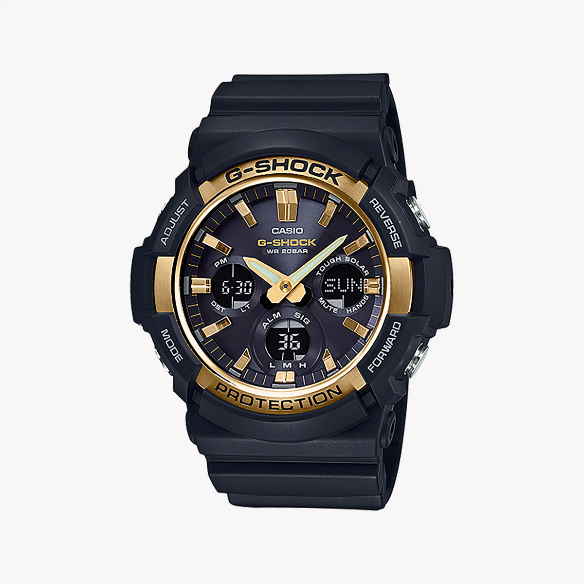 Casio G-Shock Gas-100g-1adr - Rugged Elegance For Adventurous Men's Watch With Sleek Black Design And Versatile Functions. by i-watch
