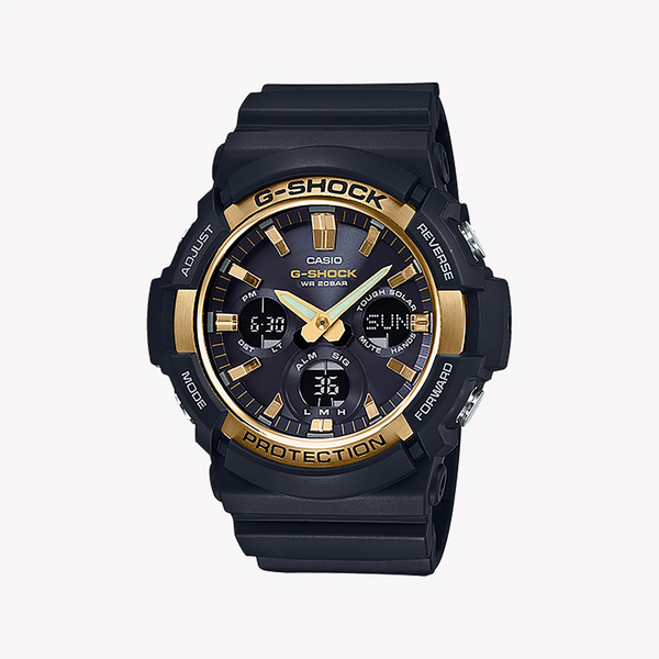 Casio G-Shock Gas-100g-1adr - Rugged Elegance For Adventurous Men's Watch With Sleek Black Design And Versatile Functions. by i-watch