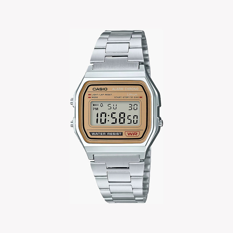 Casio Unisex Resin/Metal Watch, Elegant Design | A158WEA-9EF