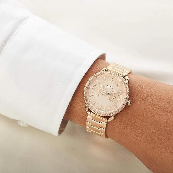 Fossil Women's Rose Gold Stainless Steel Watch, Rose Gold Dial | Es4264 by i-watch