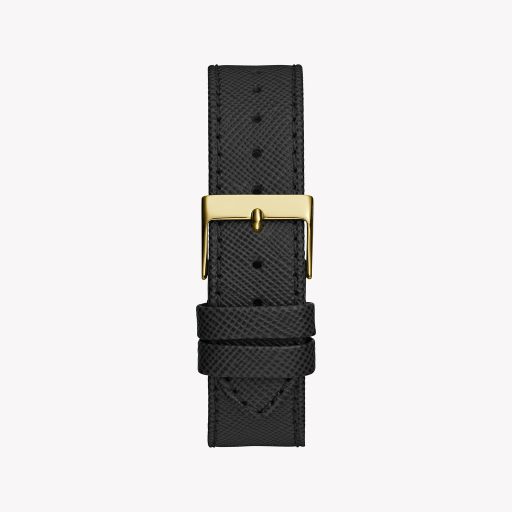 GUESS GW0753L4 GOLD CHARM - SOPHISTICATED WOMEN'S WATCH with Black Leather Band and Striking Dial-i-Watch-3