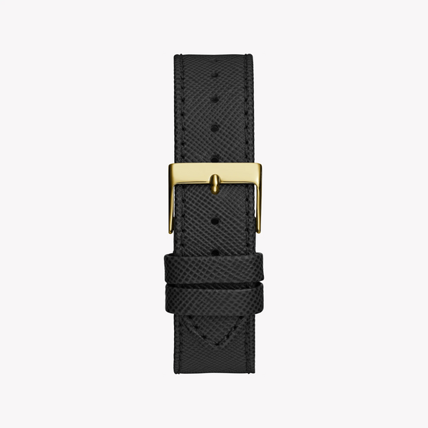 Guess Women's Gold Watch, Black Leather Band | Gw0753l4 by i-watch