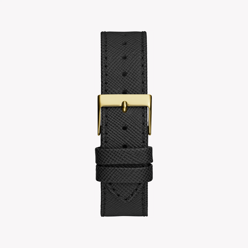 Guess Women's Gold Watch, Black Leather Band | Gw0753l4 by i-watch
