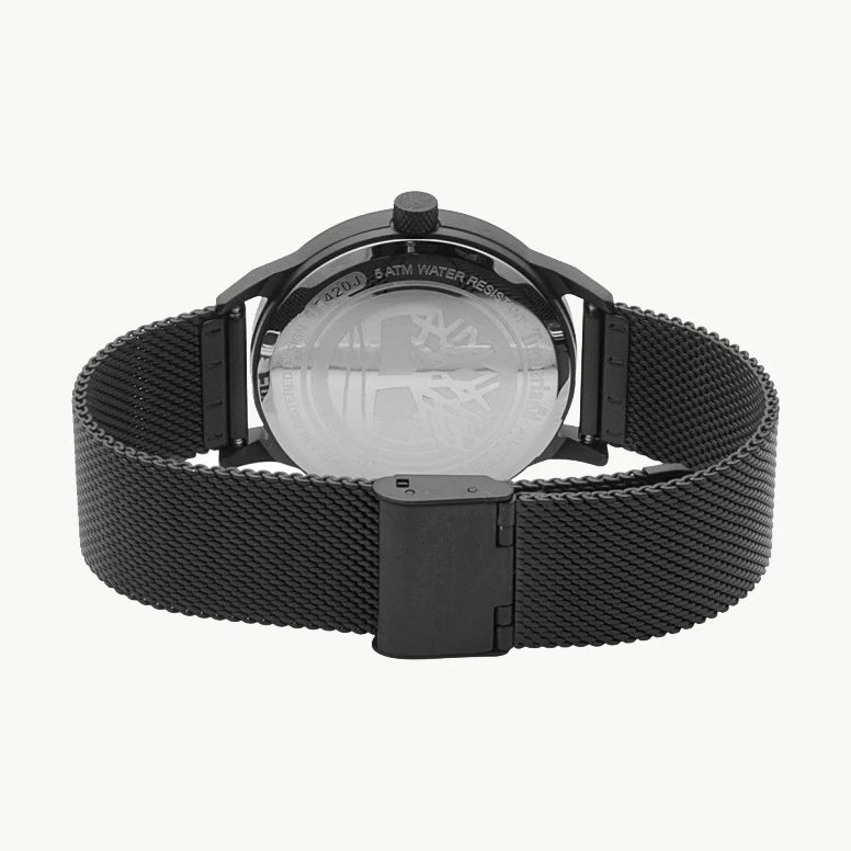 Timberland Men's Black Stainless Steel Watch, Black Dial | Tbl15420jsb02mm by i-watch