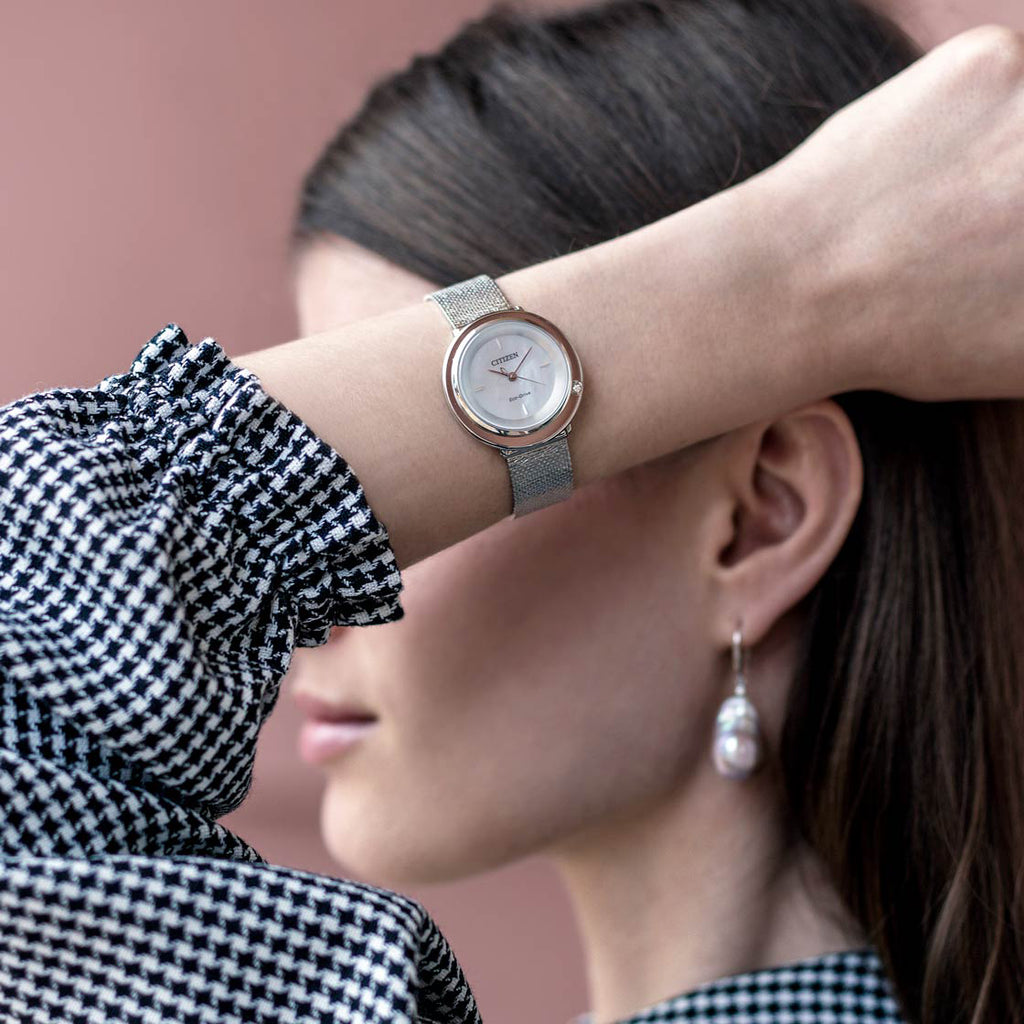 CITIZEN EM0640-82D - ELEGANT TIMEPIECE FOR MODERN WOMEN, STYLISH SILVER DIAL & COMFORTABLE FIT-i-Watch-2