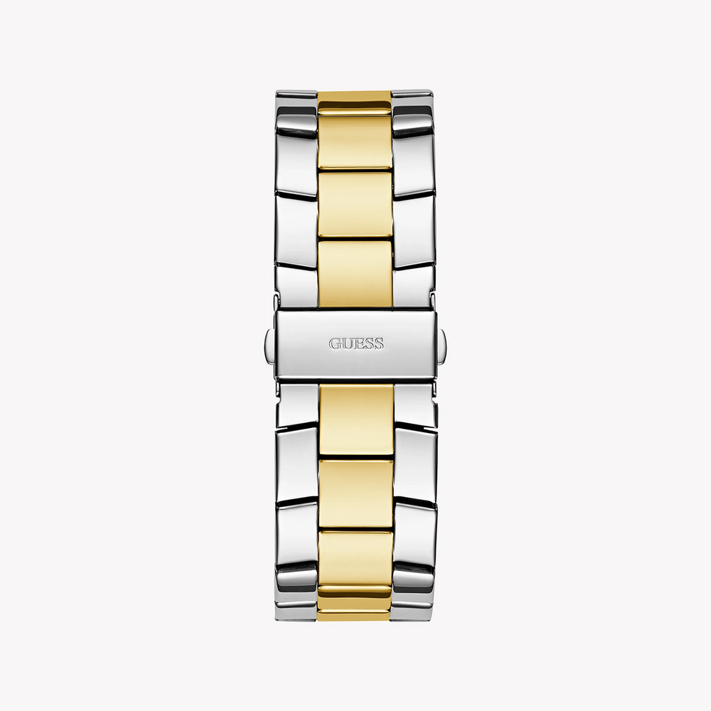 Guess Men's Gold/Silver Watch, Black Dial | Gw0796g3 by i-watch
