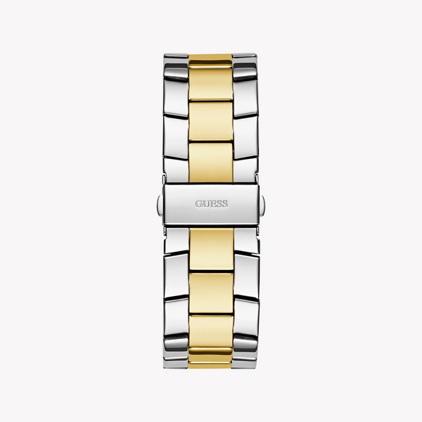 Guess Men's Gold/Silver Watch, Black Dial | Gw0796g3 by i-watch